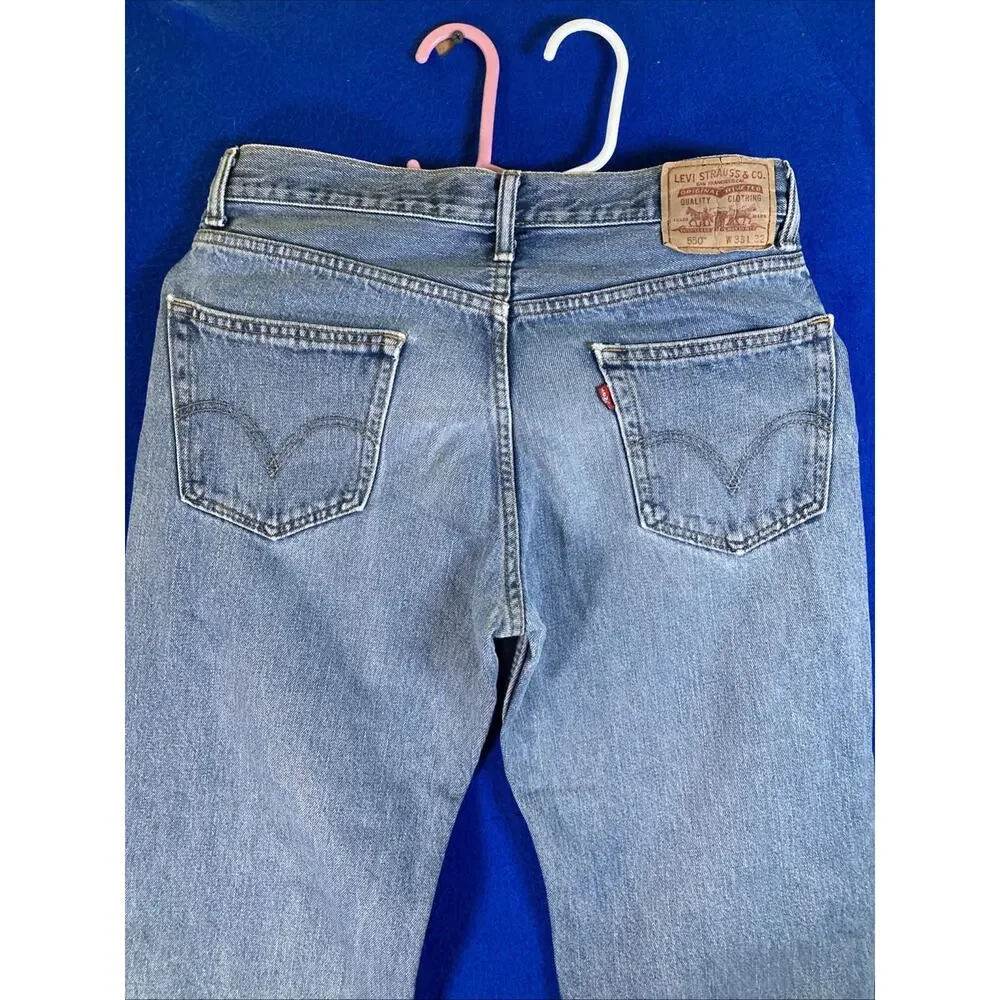 Vintage Levi's 550 Jeans Men's 33x 32 Relaxed Fit Tapered 90s